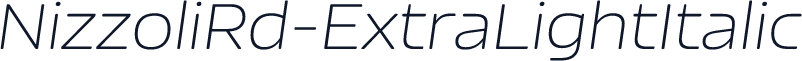 NizzoliRd-ExtraLightItalic