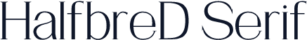 HalfbreD Serif