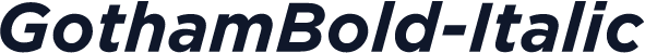GothamBold-Italic