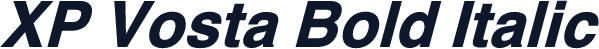 XP Vosta Bold Italic