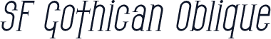 SF Gothican Oblique