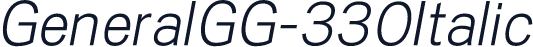 GeneralGG-330Italic