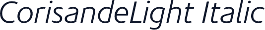 CorisandeLight Italic