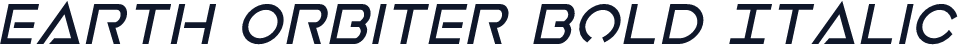 Earth Orbiter Bold Italic