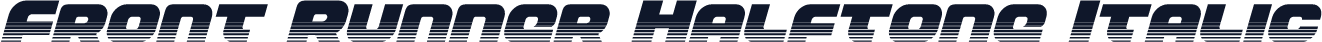 Front Runner Halftone Italic