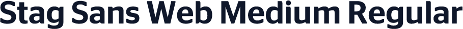 Stag Sans Web Medium Regular