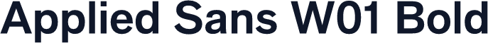 Applied Sans W01 Bold