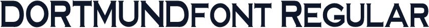 DORTMUNDfont Regular
