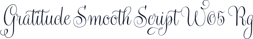 Gratitude Smooth Script W05 Rg