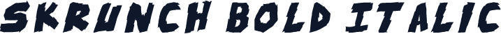 skrunch Bold Italic