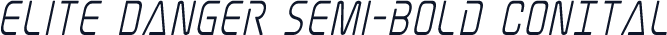 Elite Danger Semi-Bold ConItal