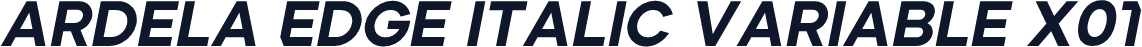 Ardela Edge Italic Variable X01