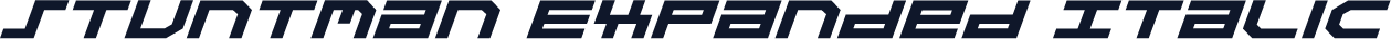 Stuntman Expanded Italic