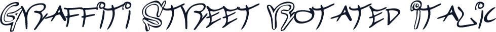 Graffiti Street Rotated Italic