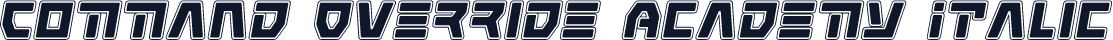 Command Override Academy Italic