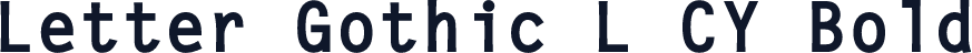 Letter Gothic L CY Bold