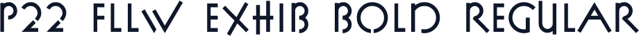 P22 FLLW Exhib Bold Regular