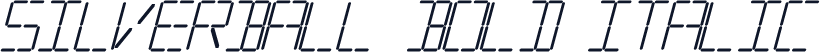 Silverball Bold Italic