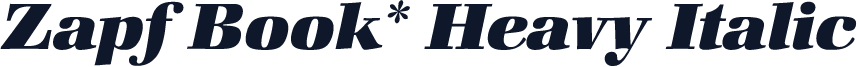 Zapf Book* Heavy Italic