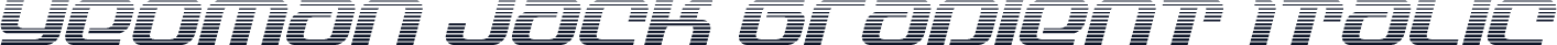 Yeoman Jack Gradient Italic