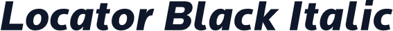Locator Black Italic
