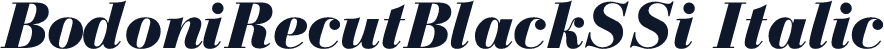 BodoniRecutBlackSSi Italic
