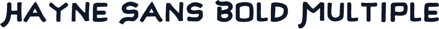 Hayne Sans Bold Multiple