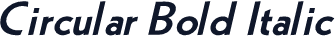 Circular Bold Italic