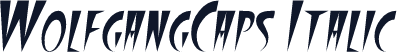 WolfgangCaps Italic