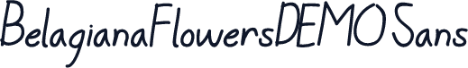 BelagianaFlowersDEMO Sans