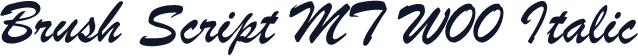 Brush Script MT W00 Italic