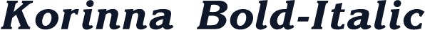 Korinna Bold-Italic