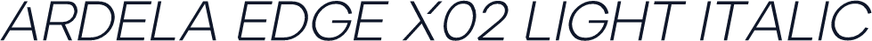 Ardela Edge X02 Light Italic