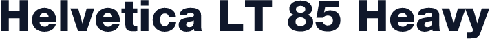 Helvetica LT 85 Heavy