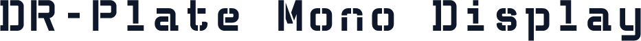 DR-Plate Mono Display