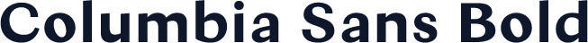 Columbia Sans Bold