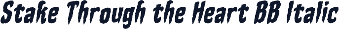 Stake Through the Heart BB Italic