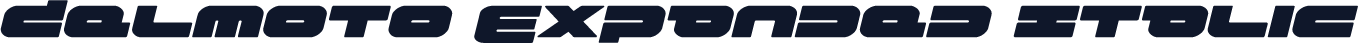 Delmoto Expanded Italic