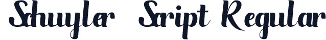 Schuyler Script Regular
