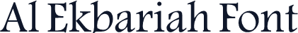 Al Ekbariah Font