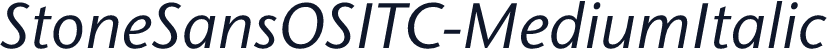 StoneSansOSITC-MediumItalic