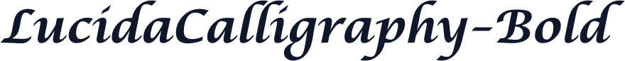 LucidaCalligraphy-Bold