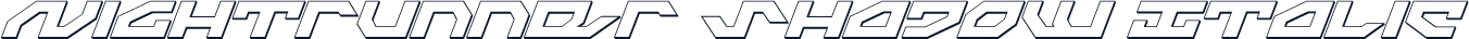 Nightrunner Shadow Italic