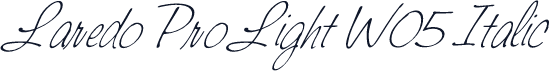 Laredo Pro Light W05 Italic
