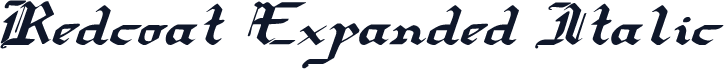 Redcoat Expanded Italic