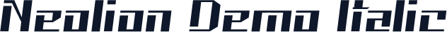 Neolion Demo Italic