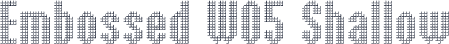 Embossed W05 Shallow