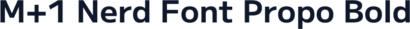 M+1 Nerd Font Propo Bold