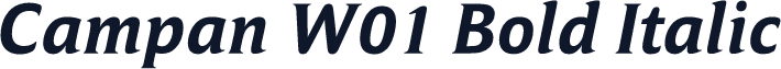 Campan W01 Bold Italic