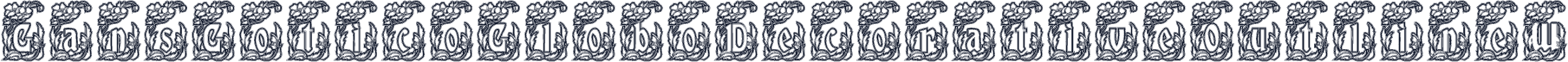 GansGoticoGloboDecorativeOutlineW90